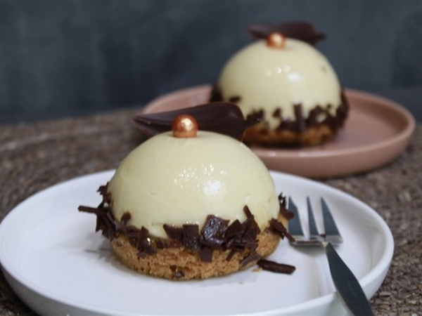 Gold chocolade brownie gebak