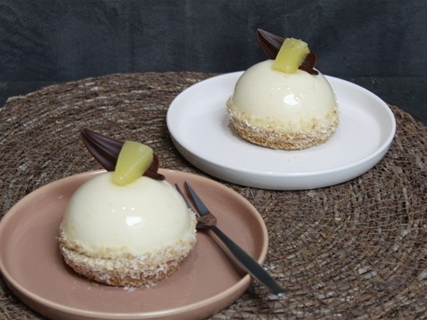 Kokos ananas gebakje