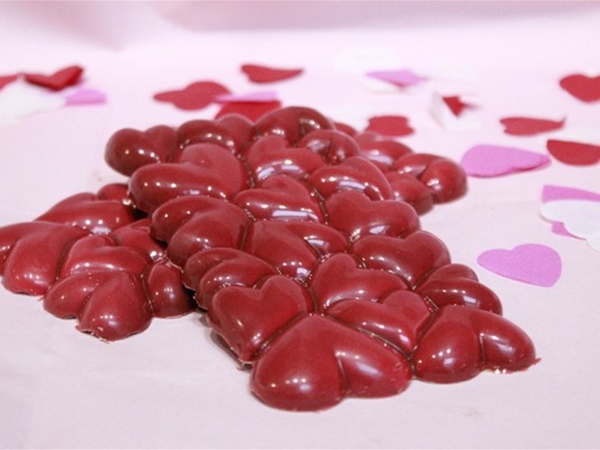 Chocolade tablet hart