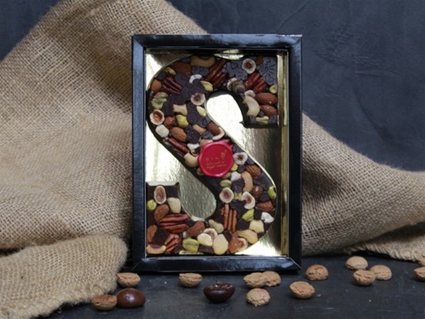 Chocoladeletter puur (noten)