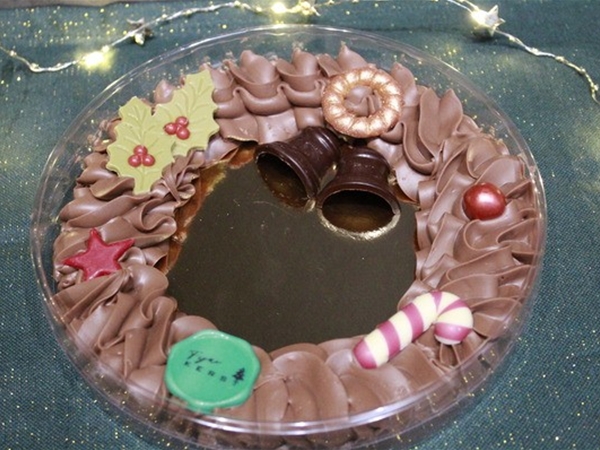 Chocolade kerstkrans